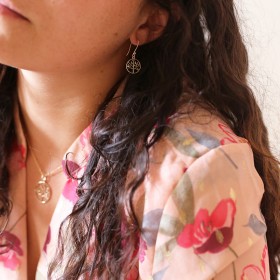 Boucles d'oreilles arbre de...