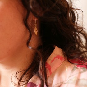 Boucles d'oreilles plume...