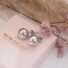 Boucles d'oreilles boule 6 mm  argent