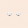 Boucles d'oreilles puces plates en argent