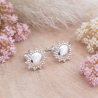Boucles d'oreilles petit soleil argent