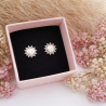 Boucles d'oreilles petit soleil argent