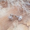 Boucles d'oreilles mini soleil argent