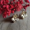 Boucles d’oreilles Lyséa fleur dorée acier inoxydable | Maison Rosie