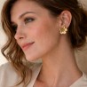 Boucles d’oreilles Lyséa fleur dorée acier inoxydable | Maison Rosie