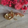Boucles d’oreilles Calypso coquillage doré acier inoxydable | Maison Rosie