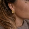 Boucles d’oreilles Calypso coquillage doré acier inoxydable | Maison Rosie