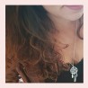 Collier attrape rêves argent
