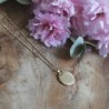 Médaille 15 mm plaqué or personnalisable