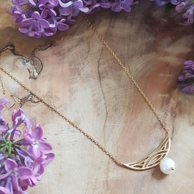 Collier bohème plaqué or et...