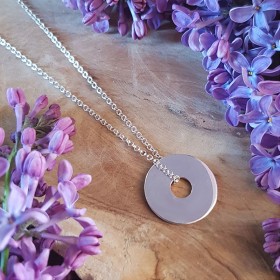 Médaille cible 20 mm argent...