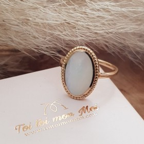 Bague élégance nacre