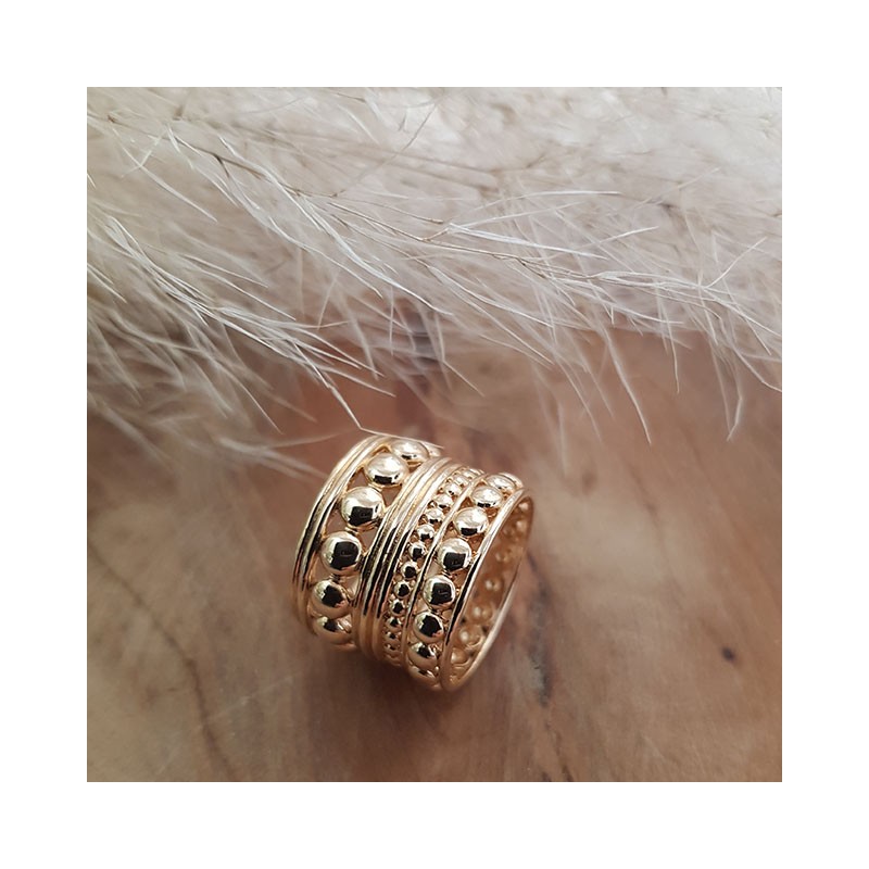 Bague large graphique