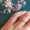 Bague fine lisse arrondie