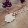 Médaille 20 mm plaqué or personnalisable