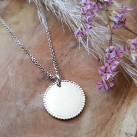 Médaille perlée 20 mm...