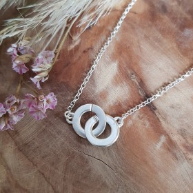 Collier menottes argent