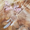 Collier attrape rêves argent