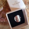 Bague médaille martelée