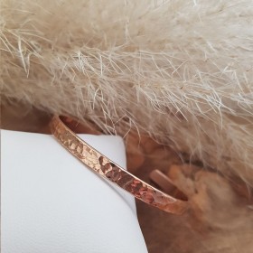 Jonc martelé ouvert plaqué...