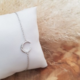 Bracelet lune et zircons...