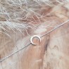 Bracelet lune et zircons argent