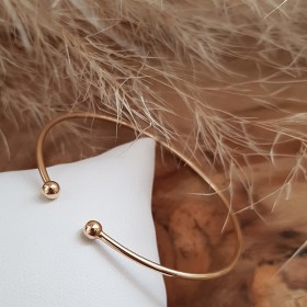 Jonc ouvert plaqué or