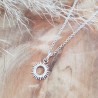 Collier soleil argent