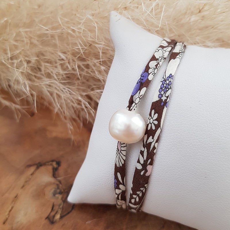 Bracelet liberty perle d'eau douce
