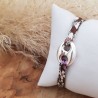 Bracelet liberty graine de café en argent