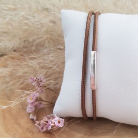 Bracelet homme cordon tube...