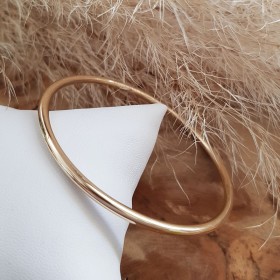 Jonc épais plein plaqué or