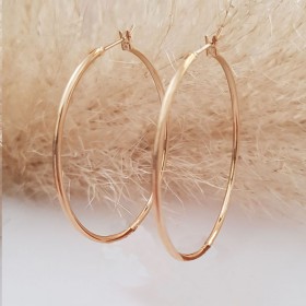 Grandes créoles plaqué or